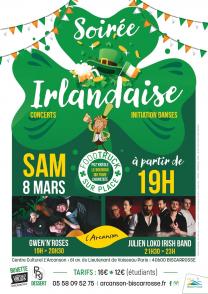 Du 7' art plus intelligent que d'habitude, une ville Landaise dans le palmarès des "Villes et villages où il fait bon vivre" et une soirée Irlandaise à Bisca, pour notre actu 40 de cette St Damien !